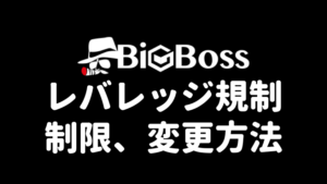 BigBoss レバレッジ規制・制限・変更方法