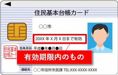 XM有効化住民基本台帳カード提出